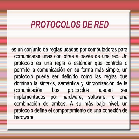 Protocolos de red....