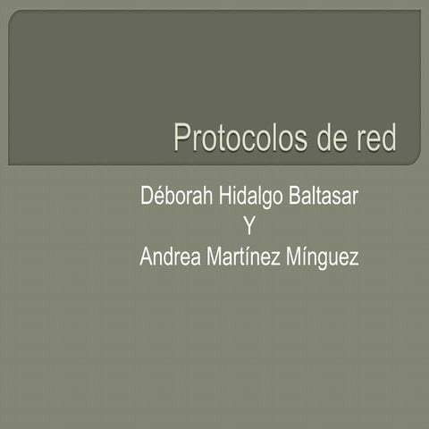 Protocolos de red