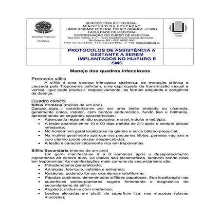 Protocolo sífilis
