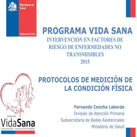 Protocolos medición condición física vida sana