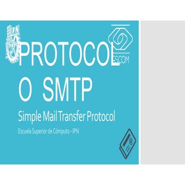 Protocolo  SMTP (Simple Mail Transfer Protocol)