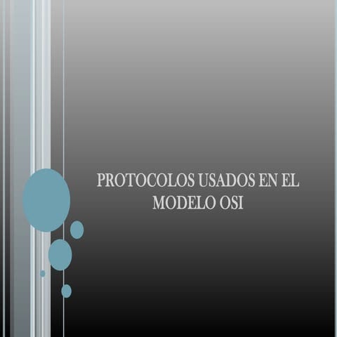 Protocolos del Modelo OSI