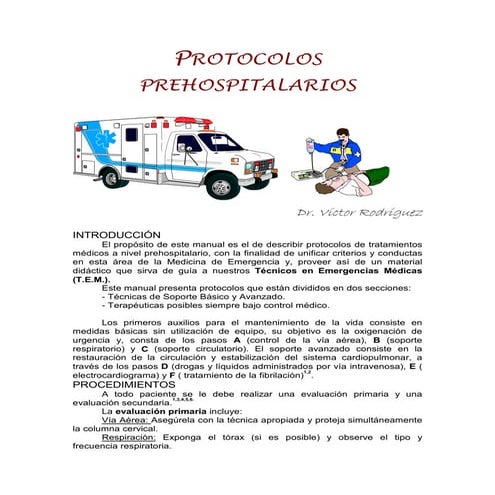 Protocolos prehospitalarios