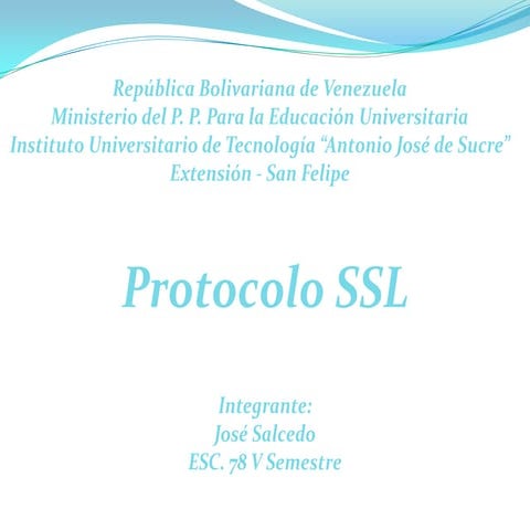 Protocolo SSL | PPTX