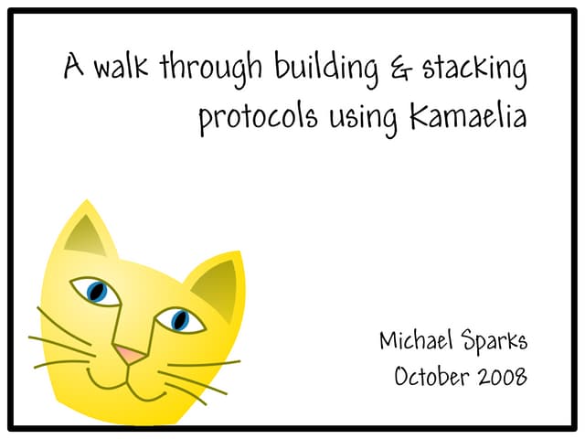 Kamaelia Protocol Walkthrough