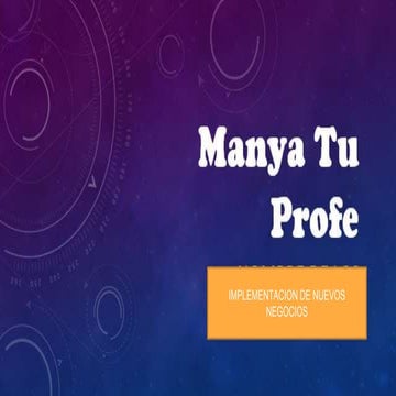 Prototipo implementacion de nuevos negocios