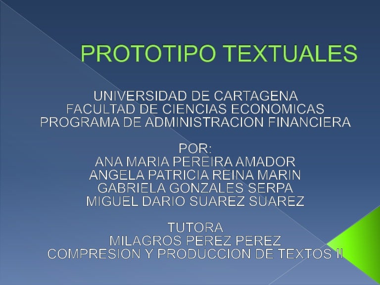 Prototipo textuales