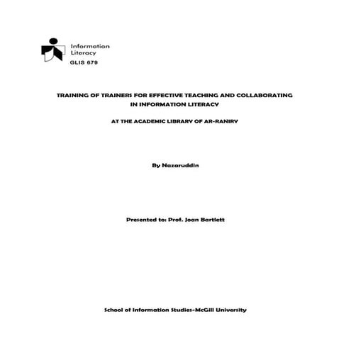 Prototype pengajaran information literacy (il)