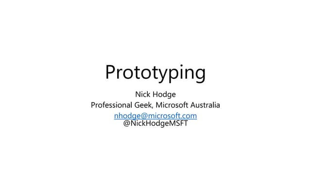 Prototyping
