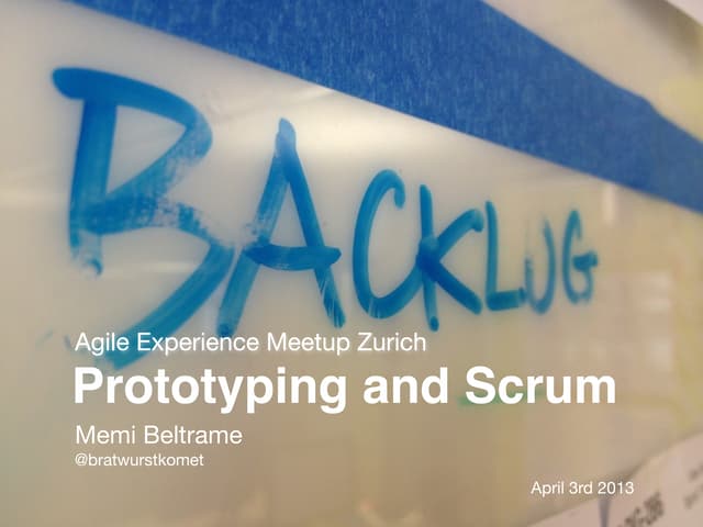 Prototyping and Scrum