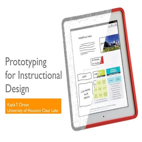 Prototyping for insructional design