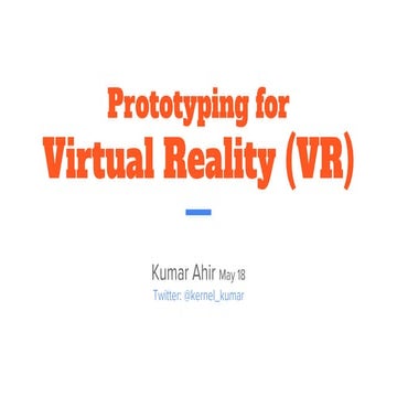 Prototyping in aframe