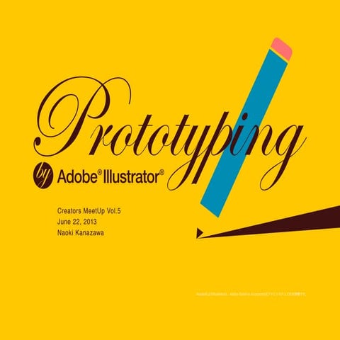 Prototyping by Adobe Illustrator