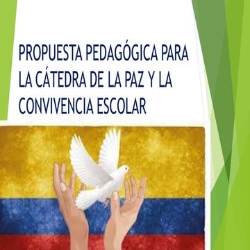 Cátedra de la Paz y Convivencia Escolar | PPTX