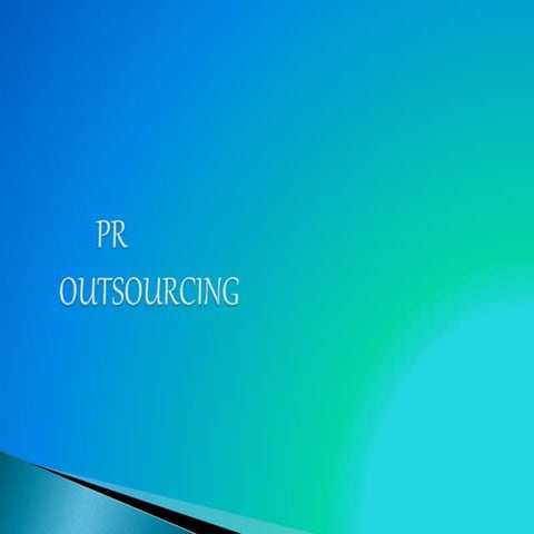 Pr outsourcing