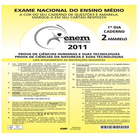 Prova enem 2011 | PDF