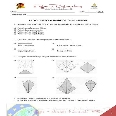 Prova - HM060 - Origami
