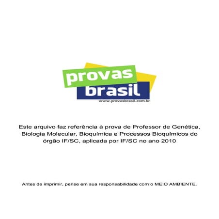 Prova objetiva-professor-de-genetica-biologia-molecular-bioquimica-e ...