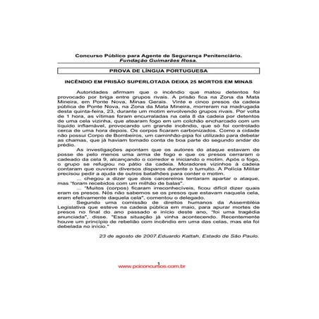 Prova agente-penitenciario