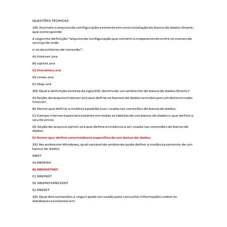 Prova analista de suporte