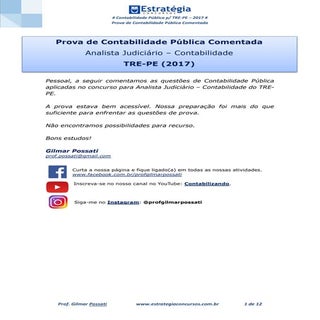 Prova Contabilidade Pública Comenta...
