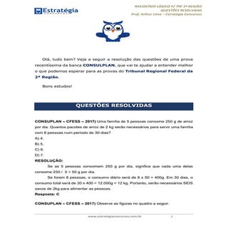 Prova consulplan 2017