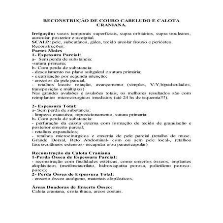 Prova oral Cirurgia Plástica 