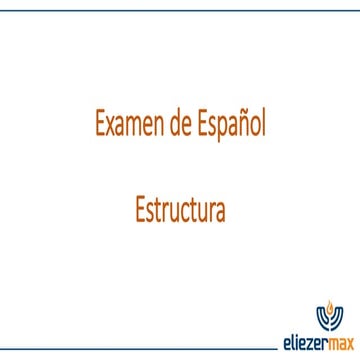 Examen oral 4o Bimestre 1o Enseñanza Media