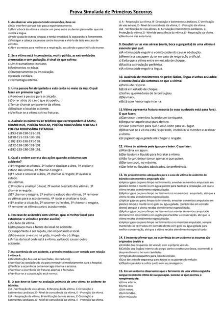 Prova simulada prim_socor