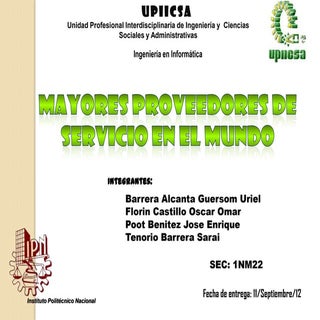 Proveedores de servidores en el mundo