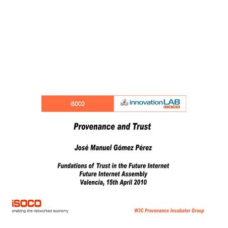 Provenance and Trust
