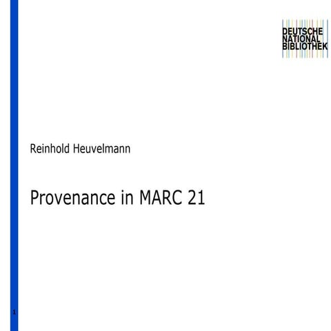 Provenance in MARC 21