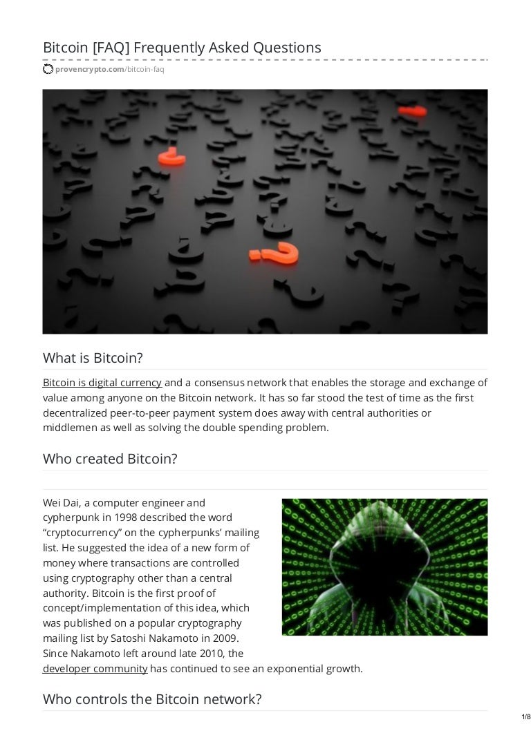 bitcoin faq faq