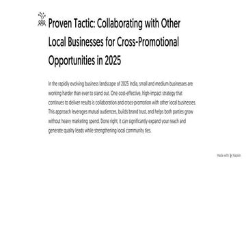 The Smartest Way Local Businesses Can Grow in 2025: Cross-Promotional Partner...