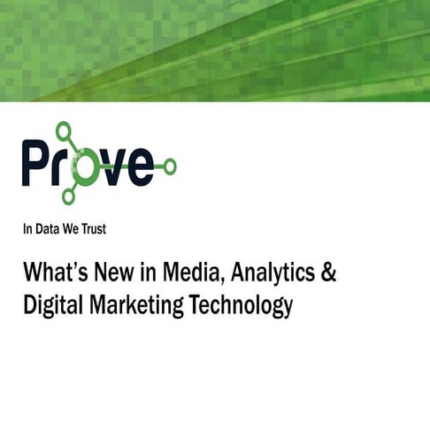 What's new in digital marketing technology and media - midyear 2014 update