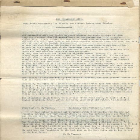 Providence historical notes 