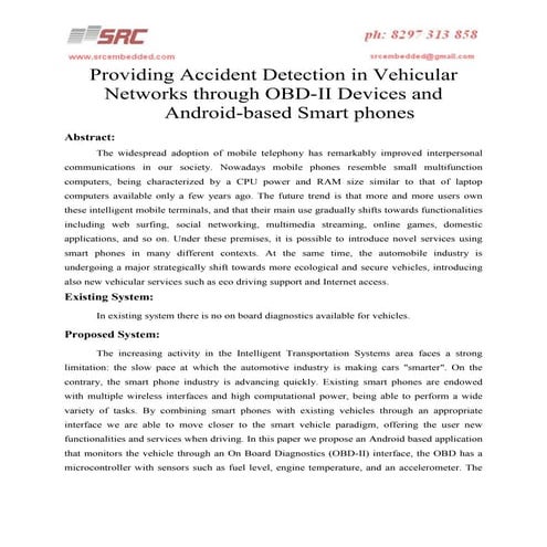 Providing accident detection in vehicular networks through obd ii  sevices an...