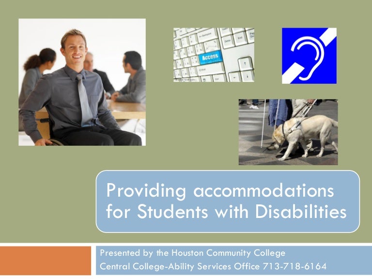 Providing for students with disabilities