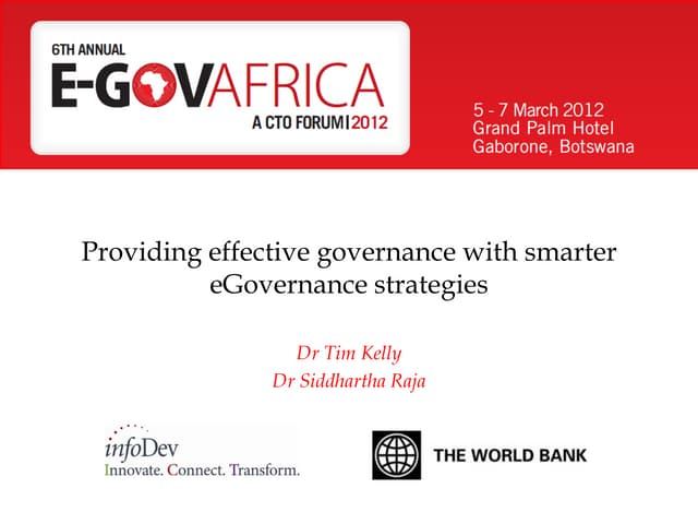Providing Effective Governance with Smarter e Governance Strategies