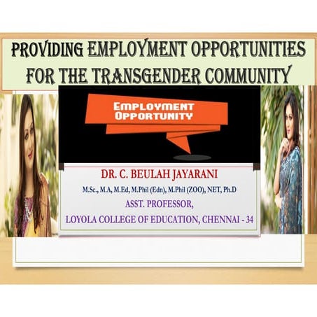 The Transgender And Unemployment In India – RUAUE