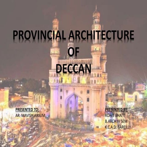 Provincial architecture of deccan