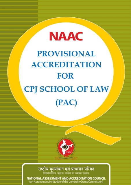 NAAC REFORMS IN ACCREDITATION 2024 | PPTX