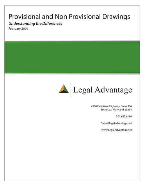 Provisional and non provisional dra...