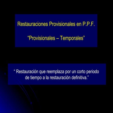 Provisionales, prueba, cementacion def