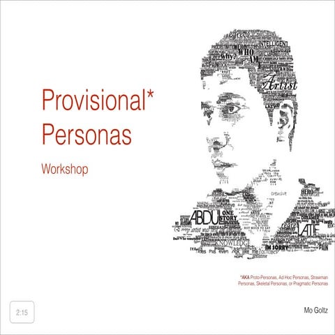Provisional Persona Workshop 1.0