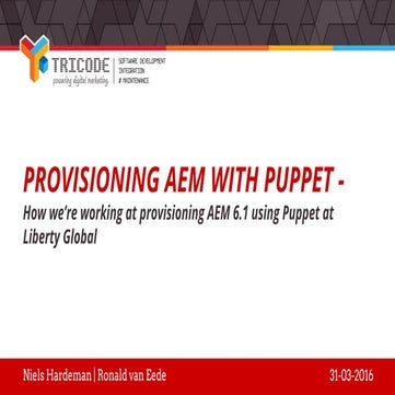 Provisioning aem with puppet 