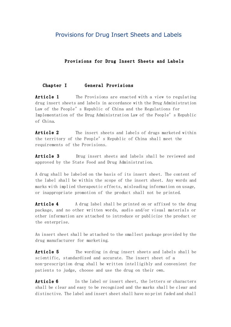 Drug Insert Example _ How to Read Over-the-Counter and Prescription ...