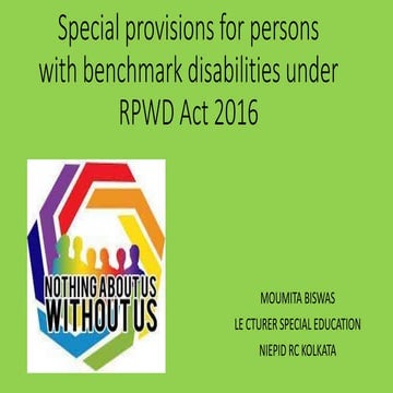provisions for persons with benchmark disabilities.pptx