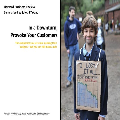 Selling in a Downturn Economy - A summary