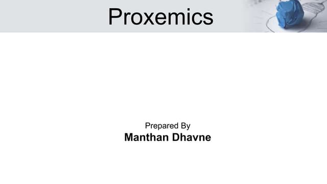 Proxemics Communication and Examples | PPTX | Medical Health